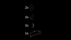 Arne - Metal shelf wide