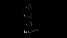 Lasse - Metal shelf narrow