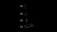 Lasse - Metal shelf narrow