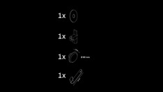 Haakon - colgador corto con botón de madera