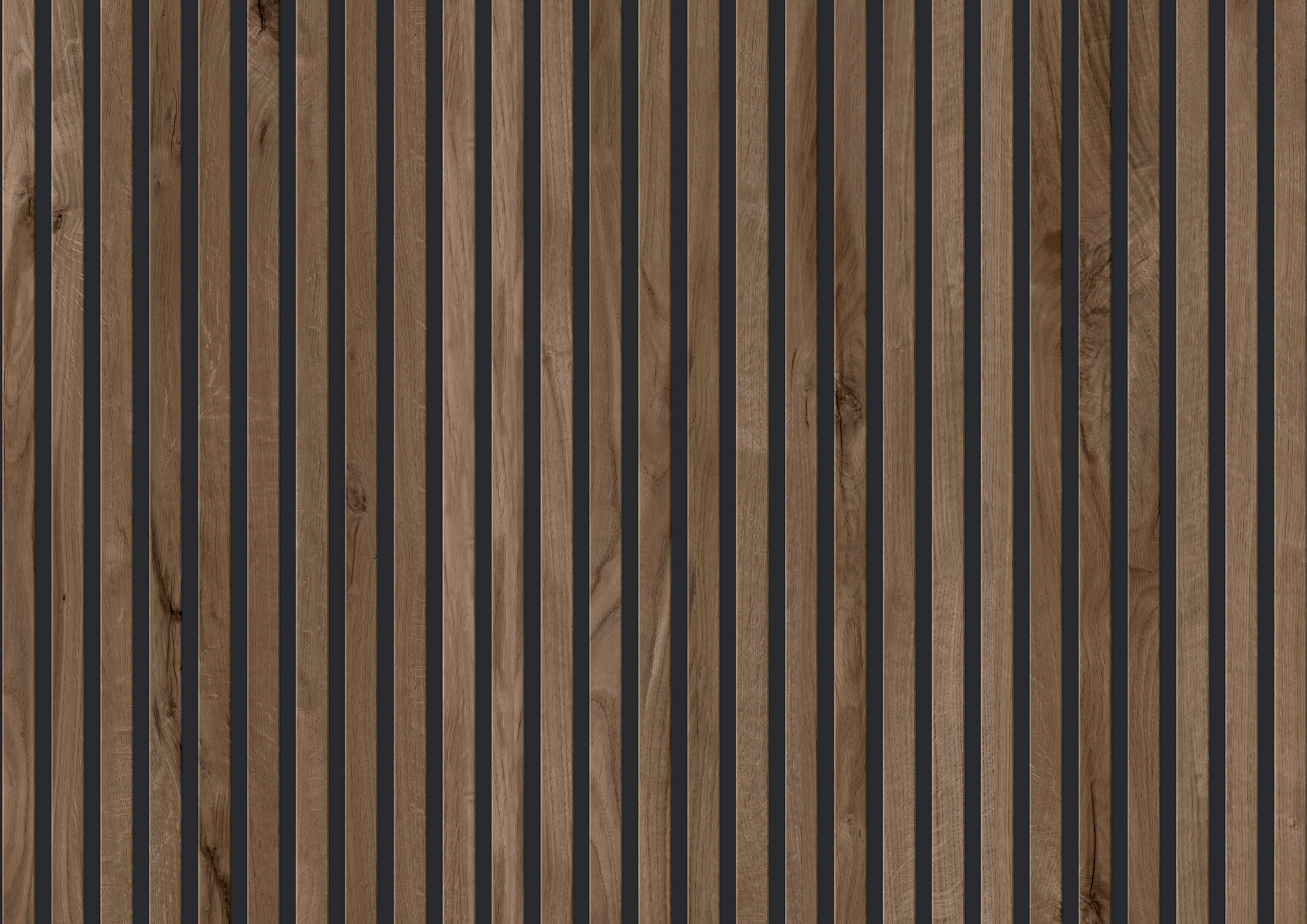 Chêne brun foncé/noir mat