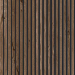 Chêne brun foncé/noir mat