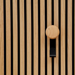 Jesper - colgador corto con botón de madera