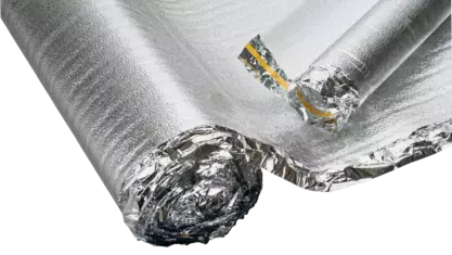 Combi-PE schuim met alugeluidsisolatie 2mm Combi-PE schuim met alugeluidsisolatie 2mm