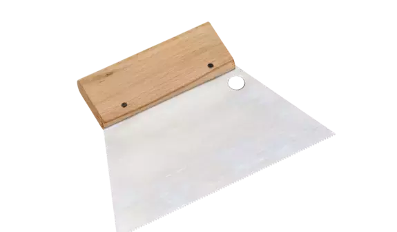 Espátula dentada vinilo A1